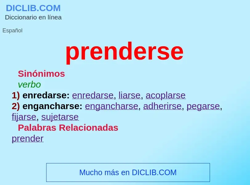 ¿Qué es prenderse? - significado y definición