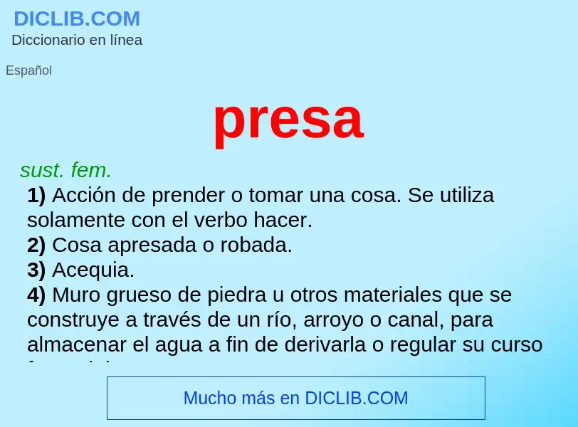 Wat is presa - definition