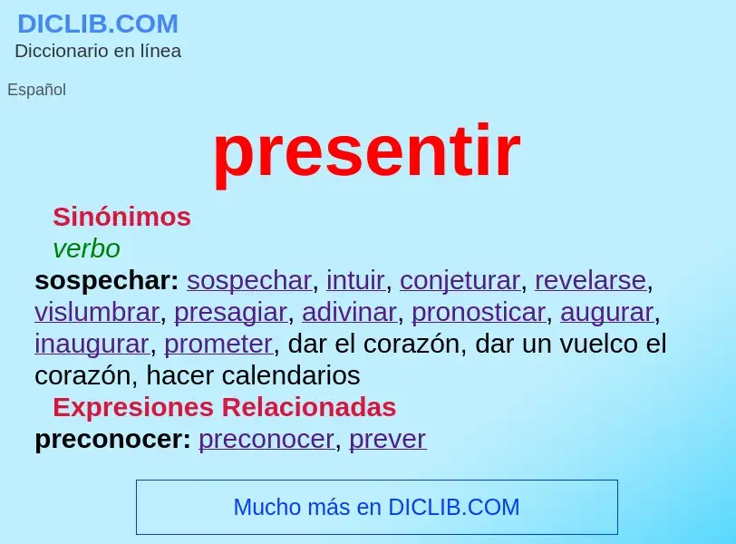 O que é presentir - definição, significado, conceito