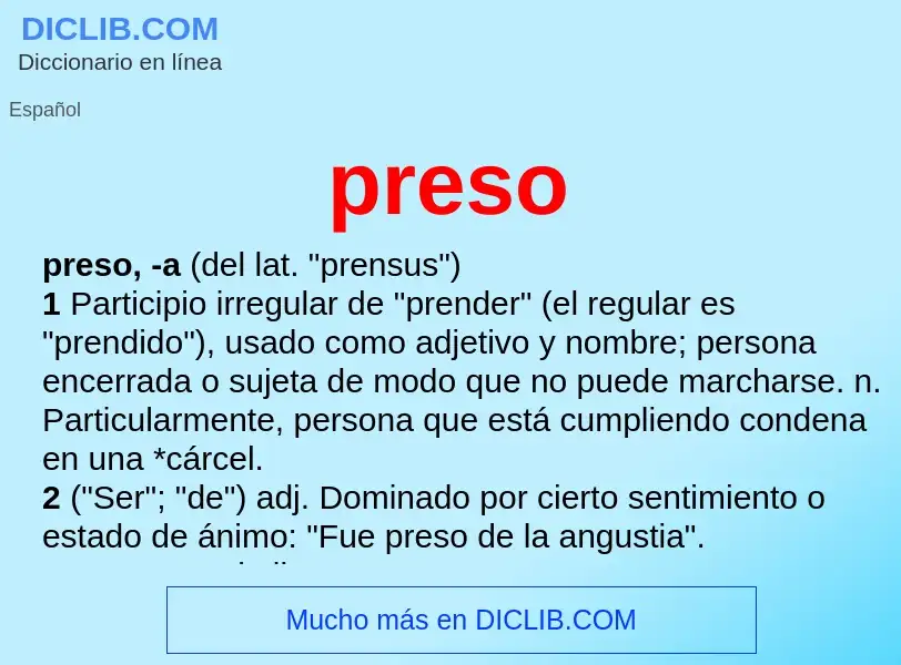 Wat is preso - definition