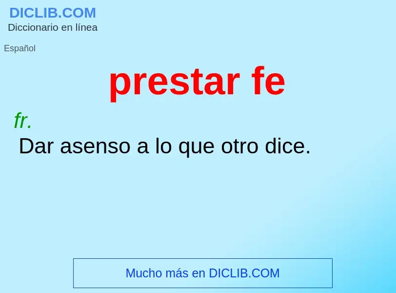 O que é prestar fe - definição, significado, conceito