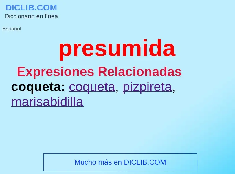 O que é presumida - definição, significado, conceito