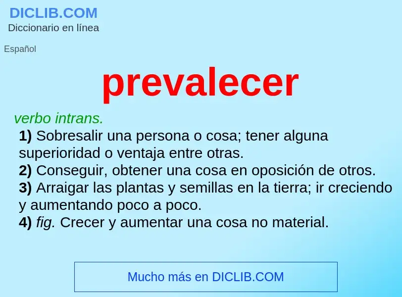 Wat is prevalecer - definition