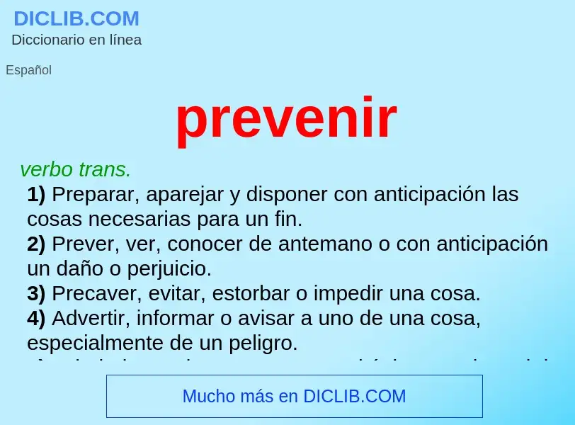 Wat is prevenir - definition