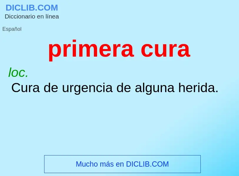 What is primera cura - definition