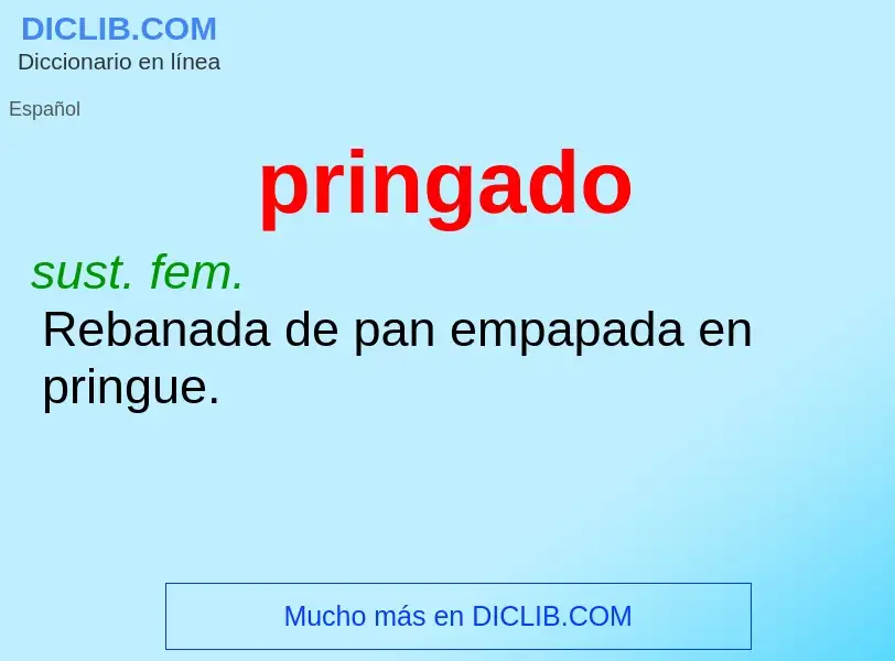 What is pringado - definition