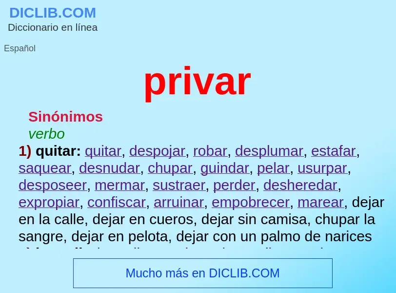 What is privar - definition