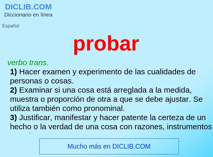 Wat is probar - definition