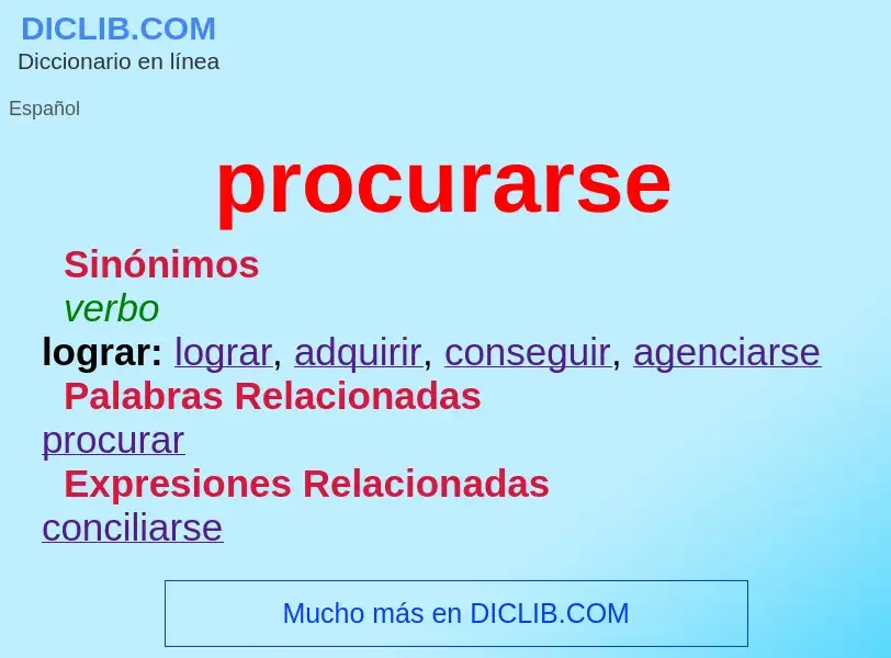 Wat is procurarse - definition