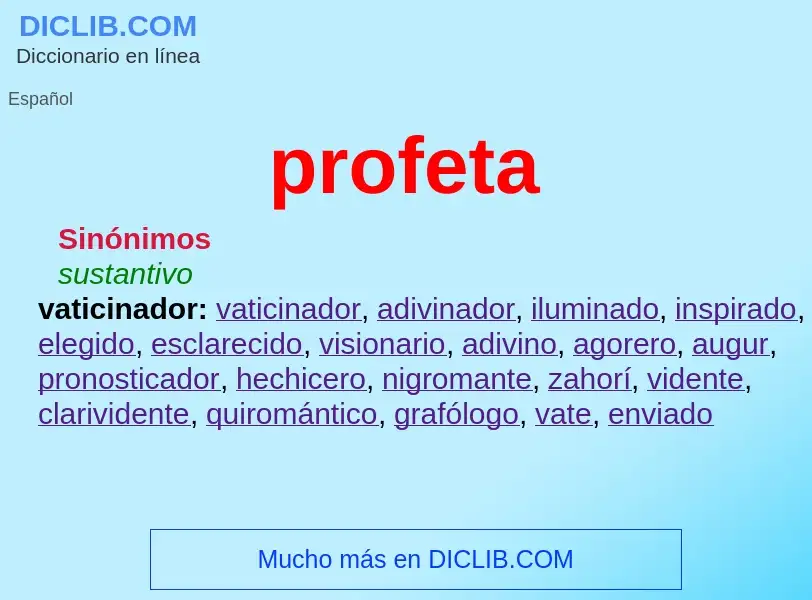 Wat is profeta - definition