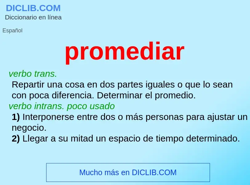 Wat is promediar - definition