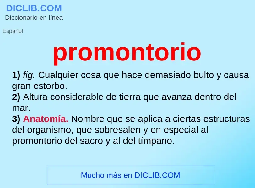 Wat is promontorio - definition