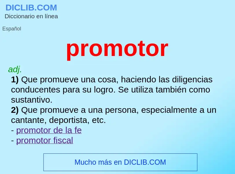 Wat is promotor - definition