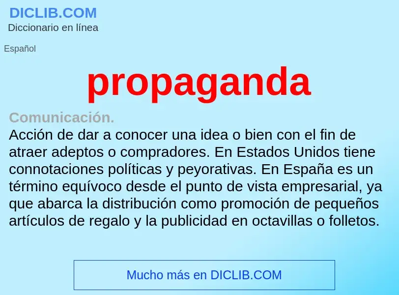 What is propaganda - definition