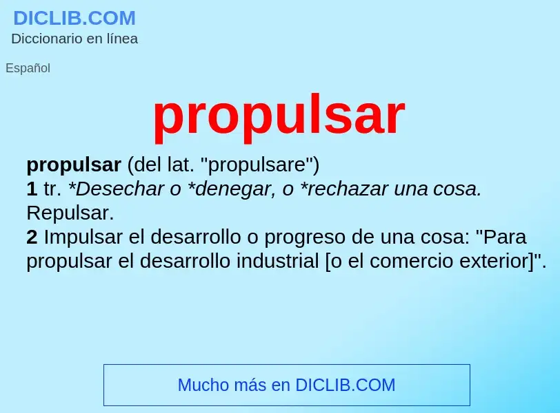 What is propulsar - definition