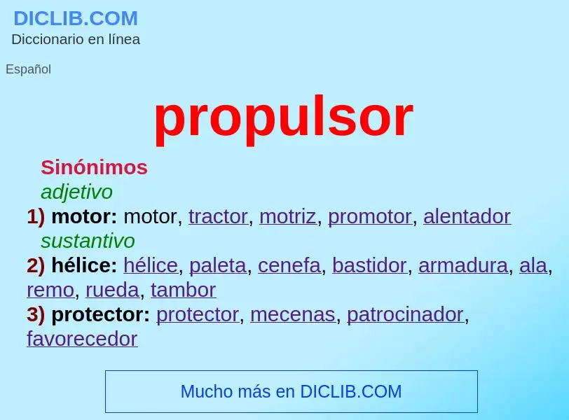 Was ist propulsor - Definition