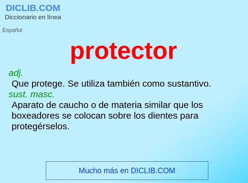 What is protector - meaning and definition