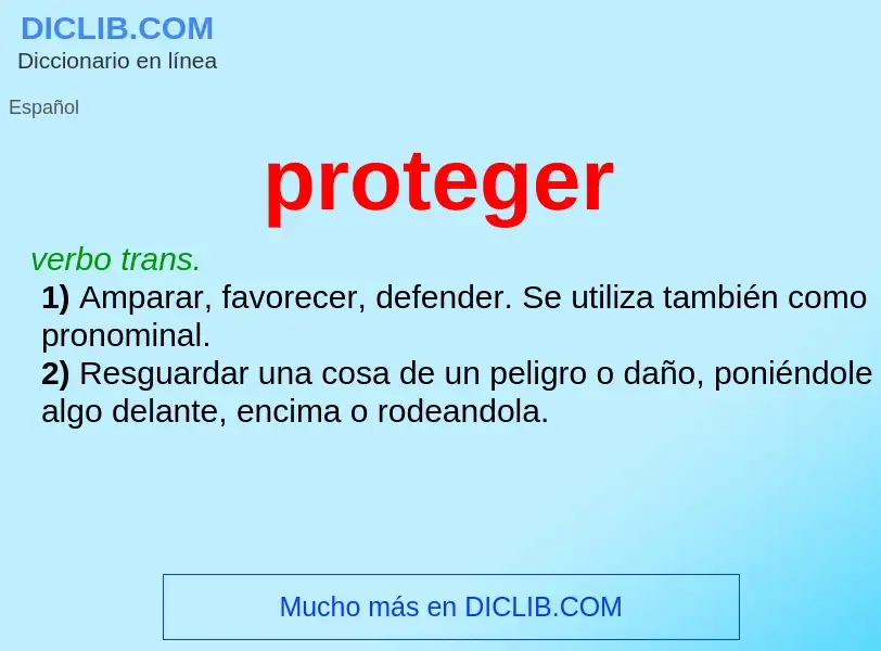 Wat is proteger - definition