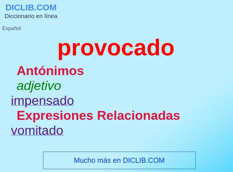 What is provocado - definition