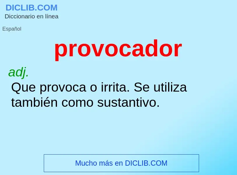 O que é provocador - definição, significado, conceito