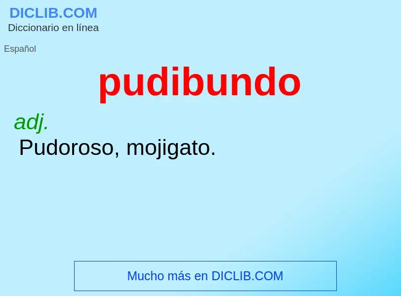 O que é pudibundo - definição, significado, conceito