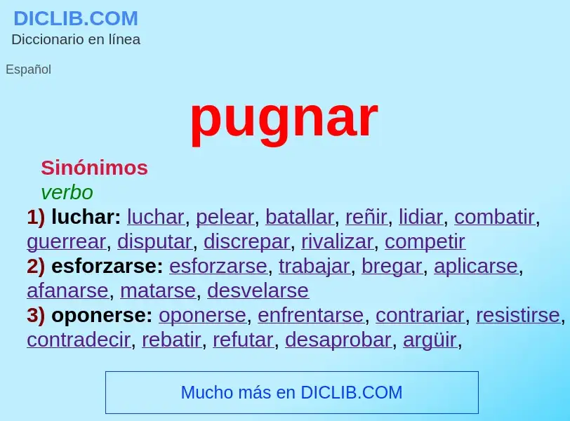 Wat is pugnar - definition