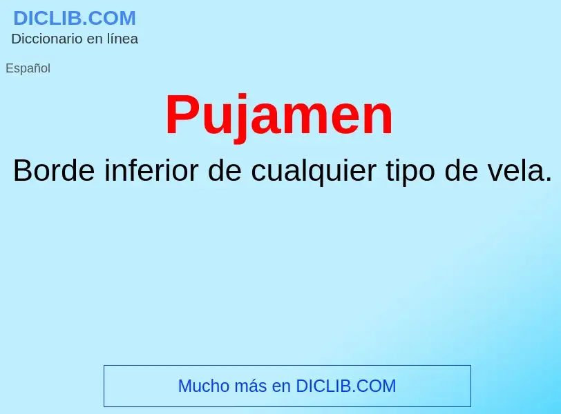 What is Pujamen - definition