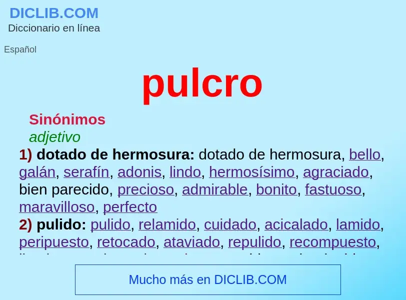 Wat is pulcro - definition