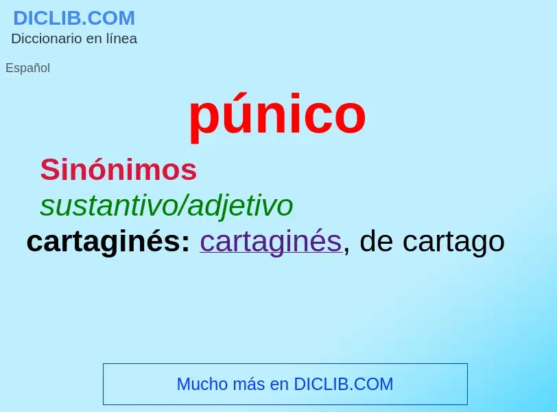 What is púnico - definition