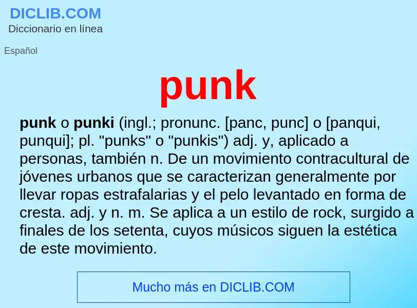 What is punk - definition