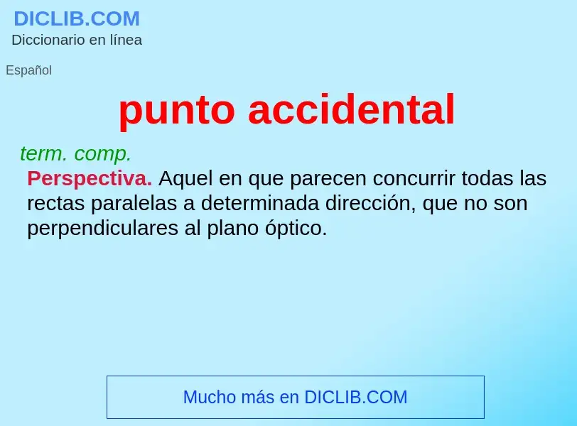 What is punto accidental - definition