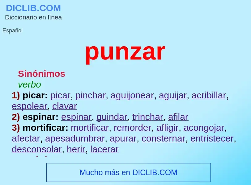 What is punzar - definition