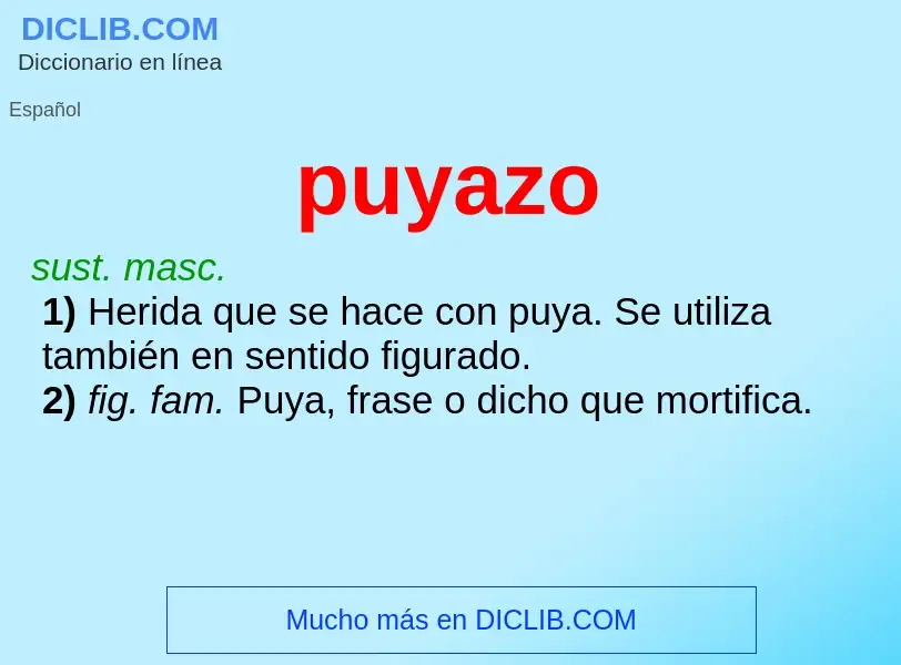 What is puyazo - meaning and definition