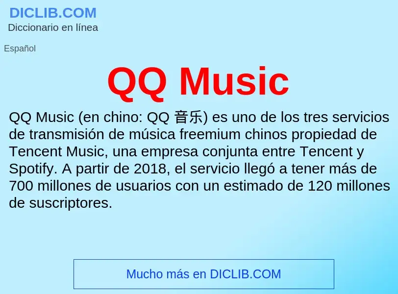 What is QQ Music - meaning and definition