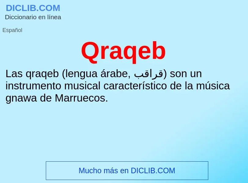 ¿Qué es Qraqeb? - significado y definición