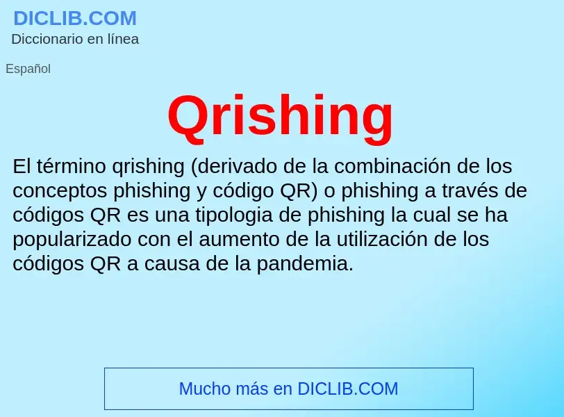 ¿Qué es Qrishing? - significado y definición