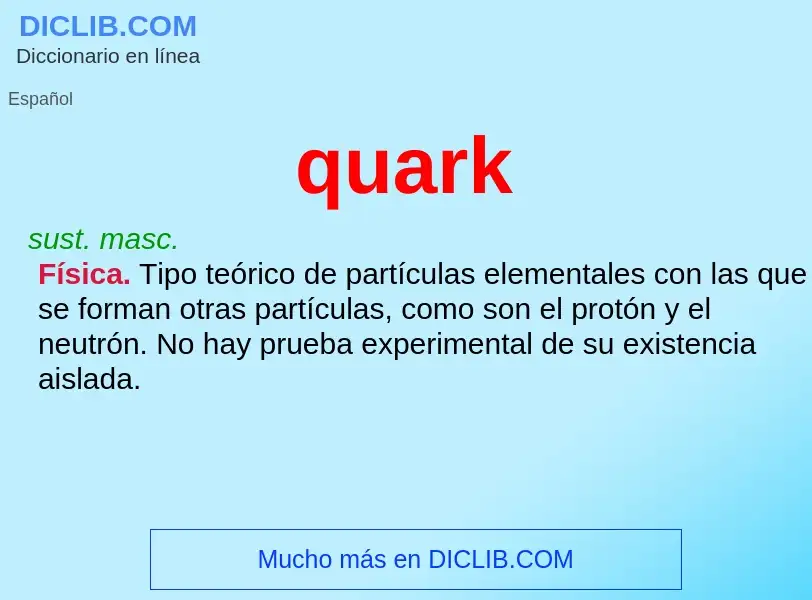 Wat is quark - definition