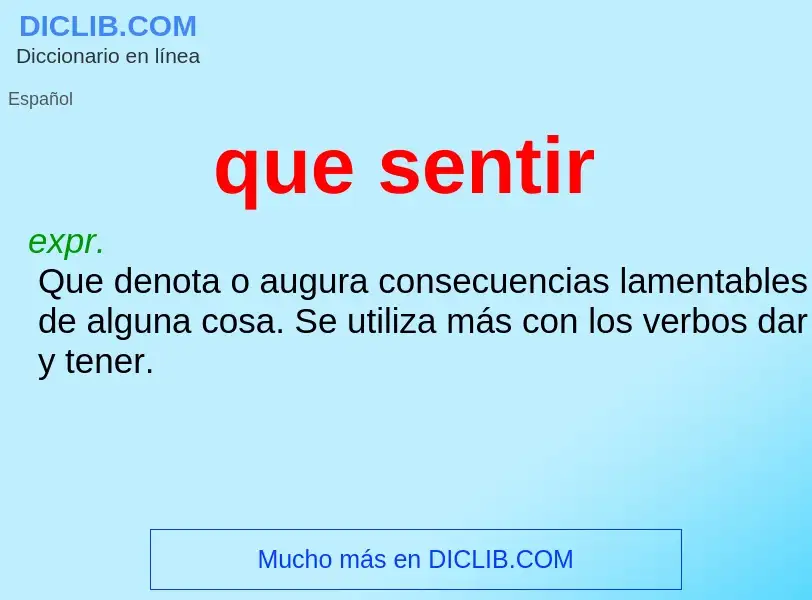 O que é que sentir - definição, significado, conceito