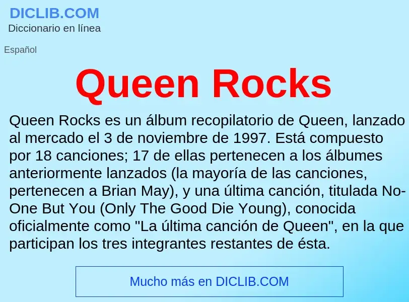 Τι είναι Queen Rocks - ορισμός