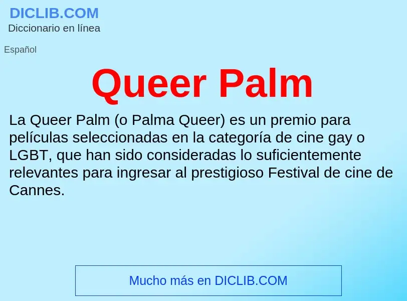 ¿Qué es Queer Palm? - significado y definición