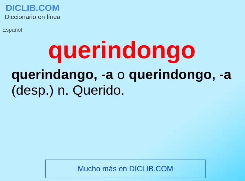 What is querindongo - meaning and definition