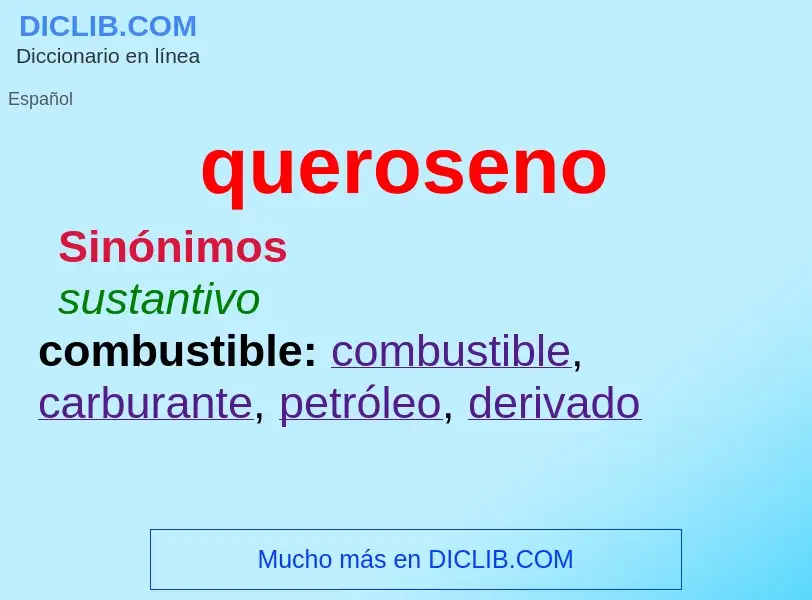 What is queroseno - definition