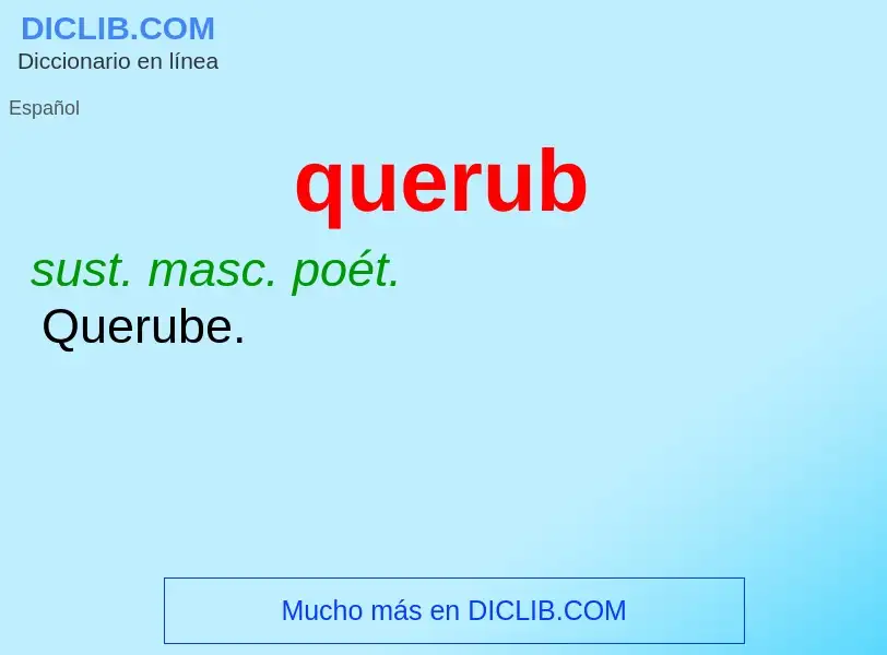 What is querub - meaning and definition