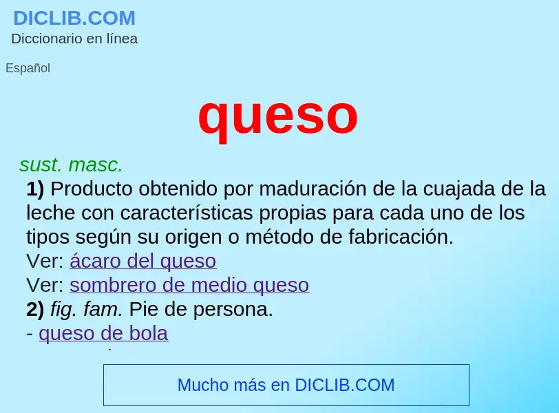 Wat is queso - definition