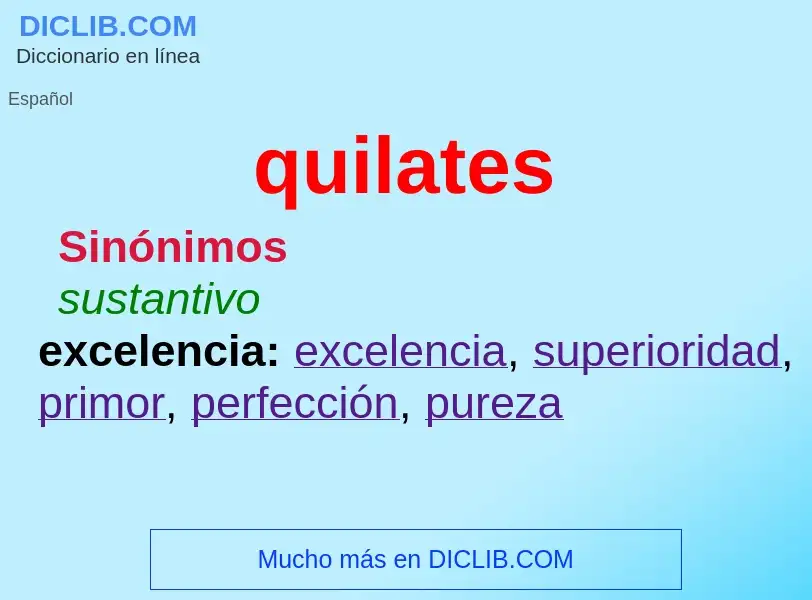 ¿Qué es quilates? - significado y definición