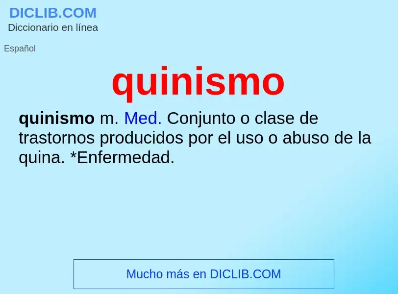 ¿Qué es quinismo? - significado y definición