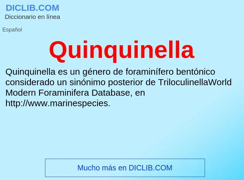 ¿Qué es Quinquinella? - significado y definición