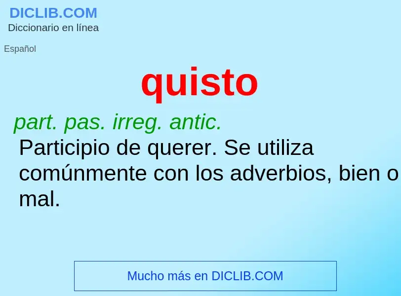 ¿Qué es quisto? - significado y definición