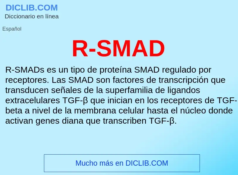 Wat is R-SMAD - definition