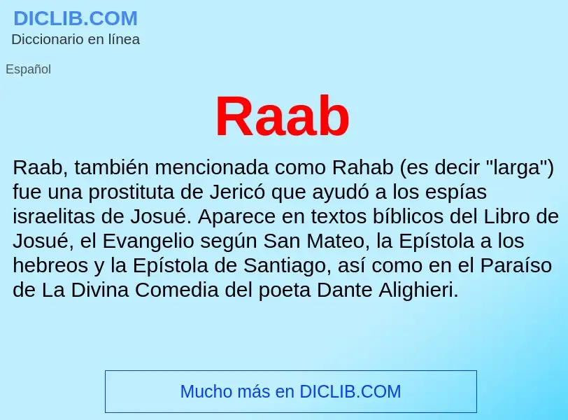 ¿Qué es Raab? - significado y definición